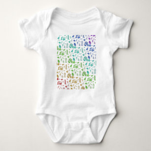 Colorful New Zealand Summer Mönster T Shirt