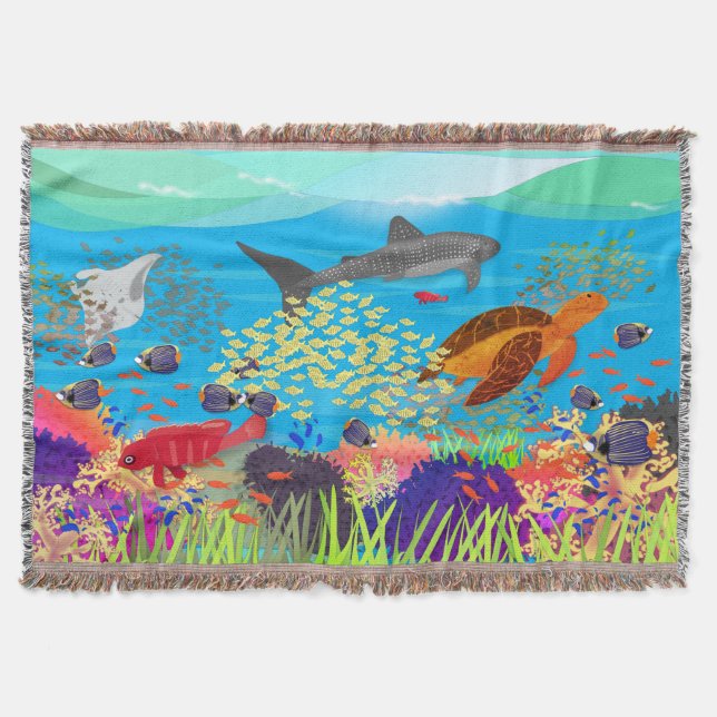 Colorful Ningaloo Reef Filt (Framsidan)