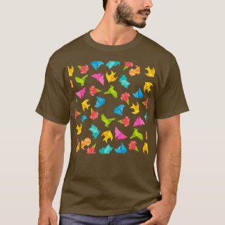 Colorful Origami Mönster T Shirt