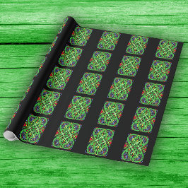 Colorful Ornate Irish Celtic Knot Presentpapper