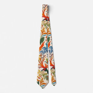 Colorful Otomi Birds Mönster Slips