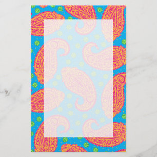 Colorful Paisley Mönster Brevpapper