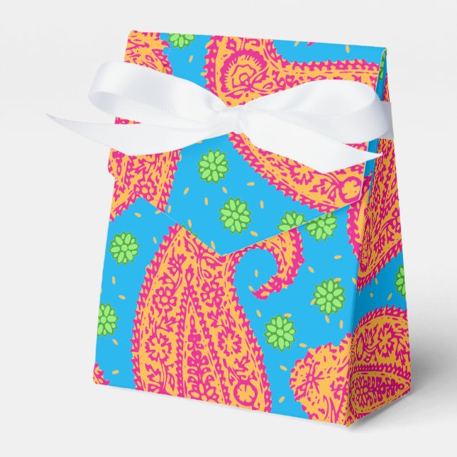 Colorful Paisley Mönster Presentaskar (Framsidan Sidan)