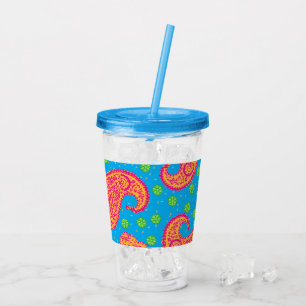 Colorful Paisley Mönster Take Away Mugg