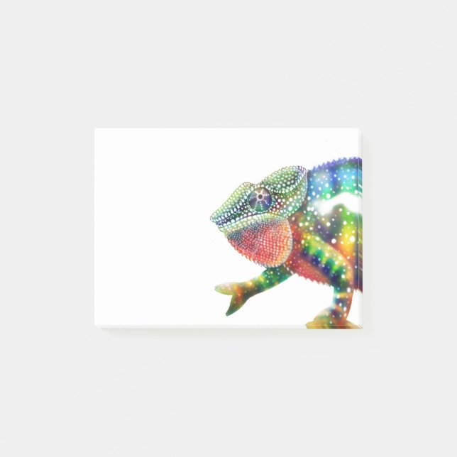 Colorful Panther Chameleon Post-it Block (Framsida)