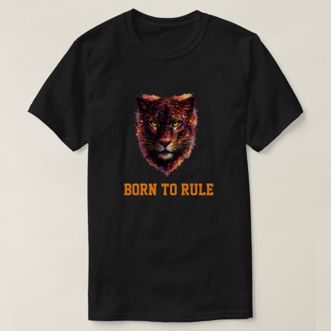 Colorful Panther Face Artistic T-Shirt (Design framsida)