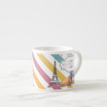Colorful Paris Macarons Eiffel Torn Monogram Espressomugg<br><div class="desc">Färgfull rand Paris Fransk Macarons design. Vissa objekt i den här designsamlingen har även vår bild av Eiffel Torn och kan vara personlig med din ursprungliga text eller namn och/eller annan text i fält som tillhandahålls. Om du behöver hjälp med att anpassa dig efter dina behov kan du kontakta oss...</div>