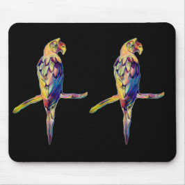 Colorful Parrot Mousemat Musmatta