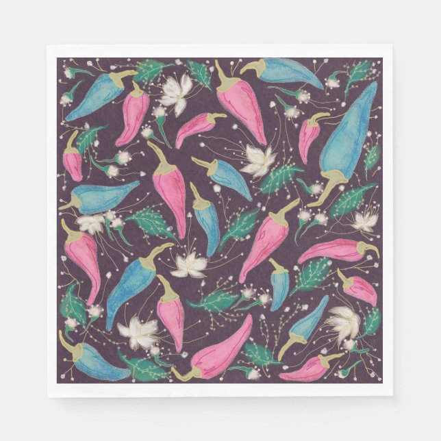 Colorful Party Paper Napkins  Pappersservett (Framsidan)