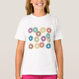 Colorful Pastel Doughnut & Sprinkles Mönster T Shirt