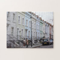 Colorful Pastel Houses, Chelsea, London, England