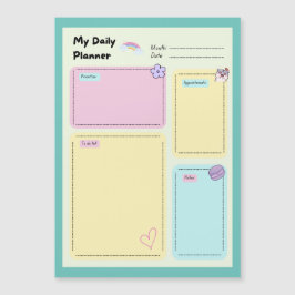 Colorful Pastel Kawaii Cute Daily Planner