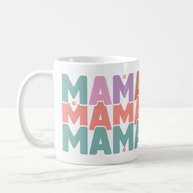 Colorful Pastel MAMMA Gift Mamma Kaffemugg (Vänster)