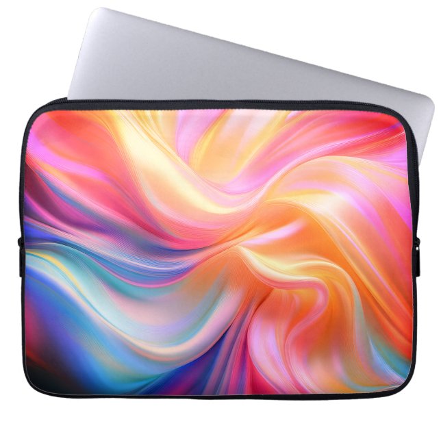 Colorful Pastel Silk Laptop Fodral (Framsidan)