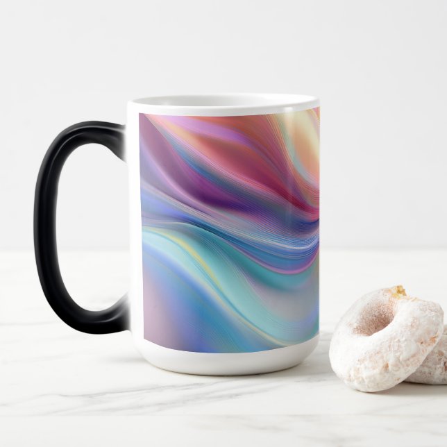 Colorful Pastel Silk Magisk Mugg (Med munk)