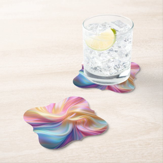 Colorful Pastel Silk Underlägg Papper (Insitu)