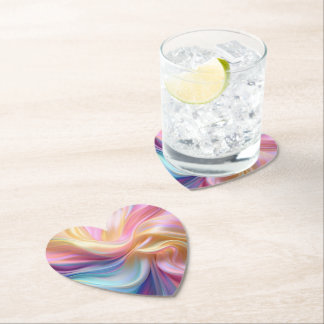 Colorful Pastel Silk Underlägg Papper