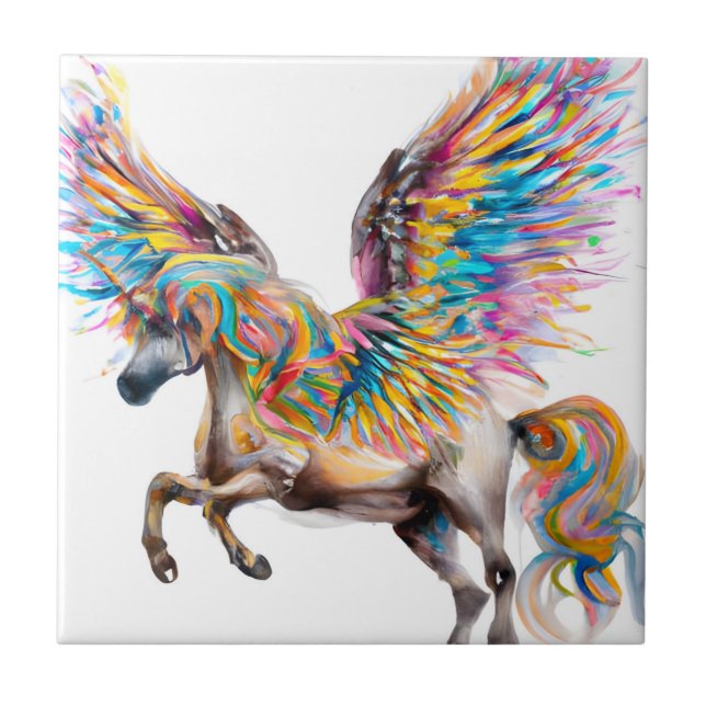 Colorful Pegasus Kakelplatta (Framsidan)