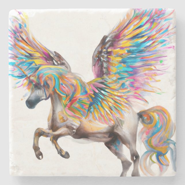 Colorful Pegasus Stenunderlägg (Framsidan)