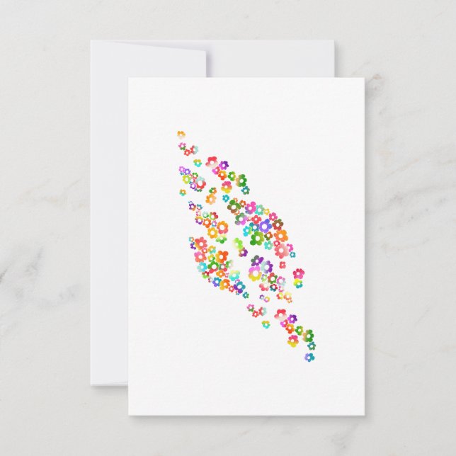 Colorful Peony Flowers Inbjudningar (Framsida)