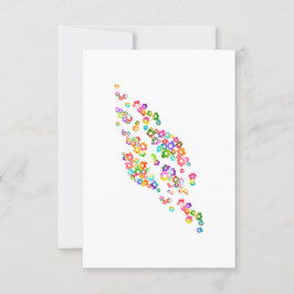 Colorful Peony Flowers Inbjudningar