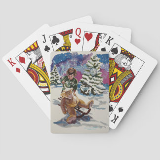 Colorful personalized Christmas playing cards Casinokort