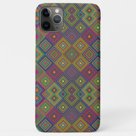 Colorful phone case with intricate geometric 