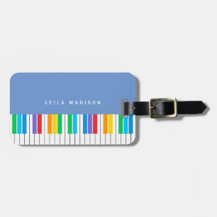 Colorful Piano Tangentbord Travel Bagagebricka