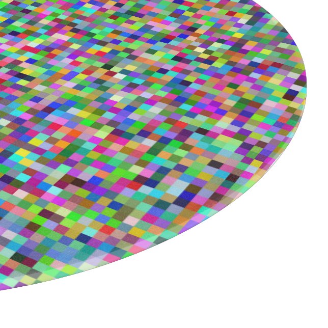 Colorful Pixel Squares Background Pattern (Hörn)