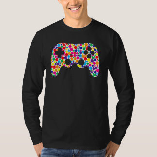 Colorful Polka Dot Game Controller International D T Shirt