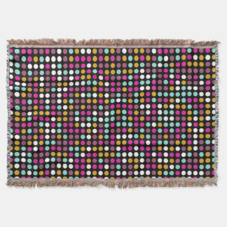 Colorful Polka Dot Mönster Filt