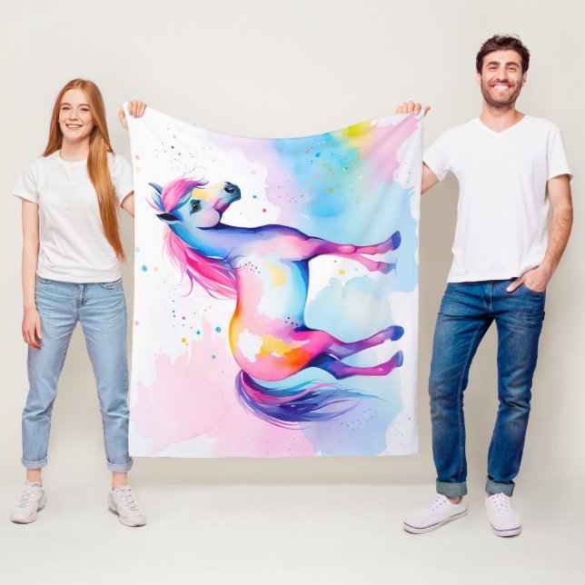 Colorful Pony 2 Fleecefilt (På plats)