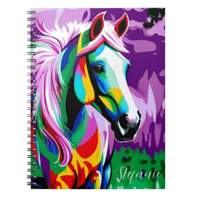 Colorful Pony Anteckningsbok (Framsidan)