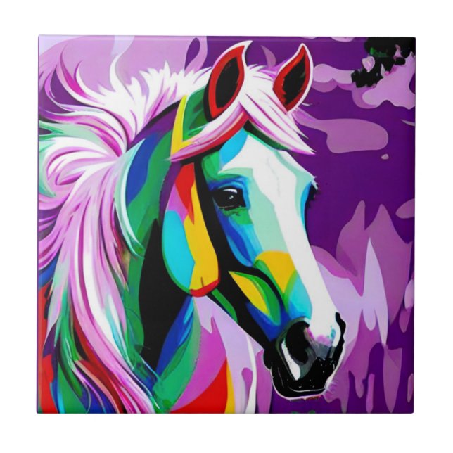 Colorful Pony Kakelplatta (Framsidan)