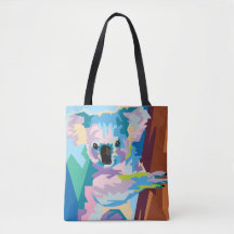 Colorful Pop Art Koala Porträtt