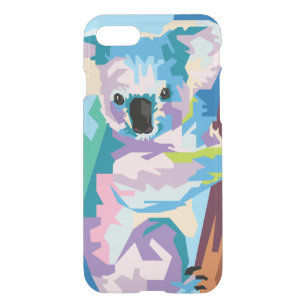 Colorful Pop Art Koala Porträtt iPhone 7 Skal