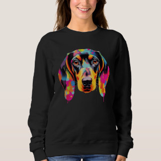 Colorful Pop Dachshund  Portrait T Shirt