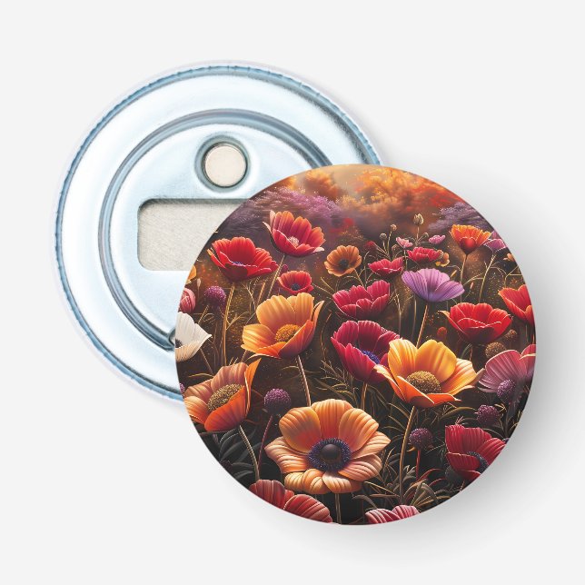 Colorful Poppies Flasköppnare (Framsidan)