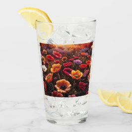 Colorful Poppies Glaskopp