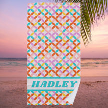 Colorful Preppy Snyggt Girly Monogram