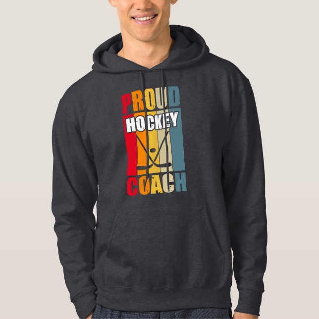 Colorful Proud Hockey Coach Hoodie (Framsida)