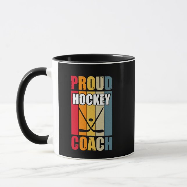 Colorful Proud Hockey Coach Mugg (Vänster)