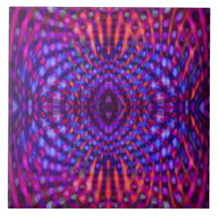 Colorful psychedelic mönster kakelplatta