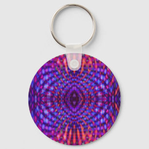 Colorful psychedelic mönster nyckelring