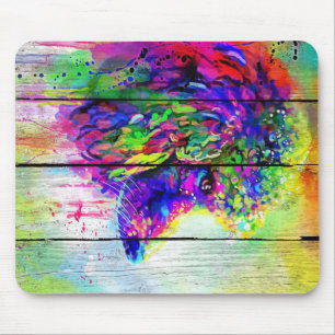 Colorful Pudel Art-Cute, Vintage Gift-Älskare Gift Musmatta