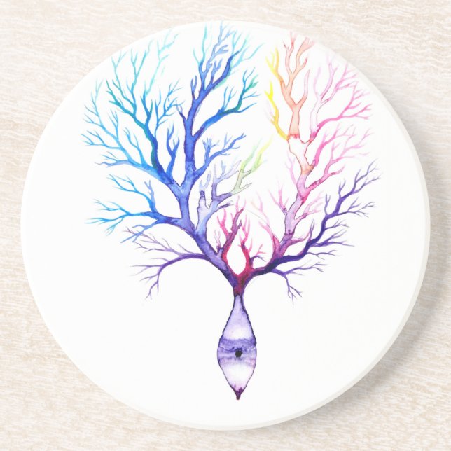 Colorful Purkinje neuron Underlägg (Framsidan)