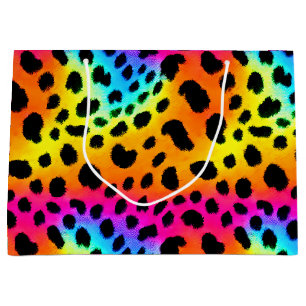 Colorful Rainbow Cheetah Seamless Mönster