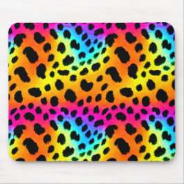 Colorful Rainbow Cheetah Seamless Mönster Musmatta