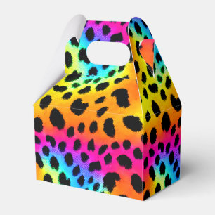 Colorful Rainbow Cheetah Seamless Mönster Presentaskar