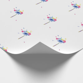 Colorful Rainbow Dandelion Presentpapper